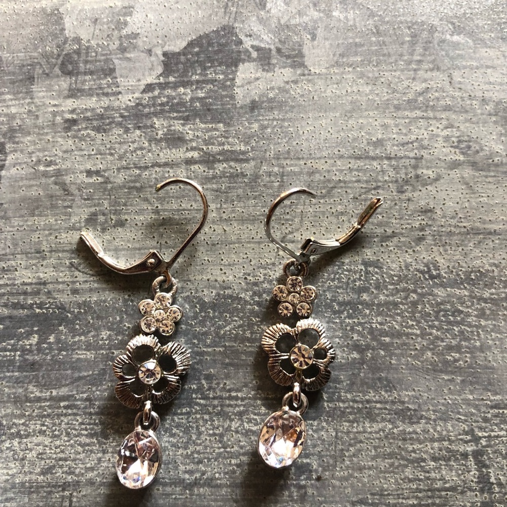 Givenchy Chic Silver And Blue Crystal Earrings Se… - image 3